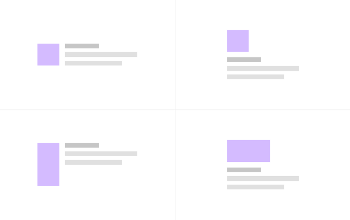 Example of layout types Example of layout types